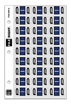 File right™ brand - alphabet labels